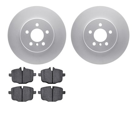 DYNAMIC FRICTION CO 4502-31226, Geospec Rotors with 5000 Advanced Brake Pads, Silver 4502-31226